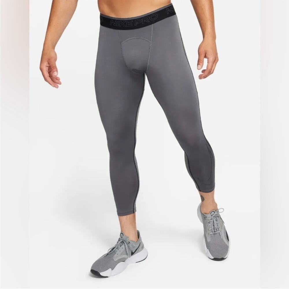Nike Dri-Fit‎ Pro 3/4 Tight Pant Leggings Athletic Excercise Iron Size Small New